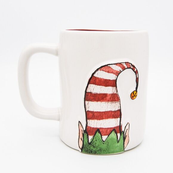 Rae Dunn Christmas Mug, Santa's Little Helper Elf Mug, 16oz Ceramic Coffee Cup - Picture 2 of 10